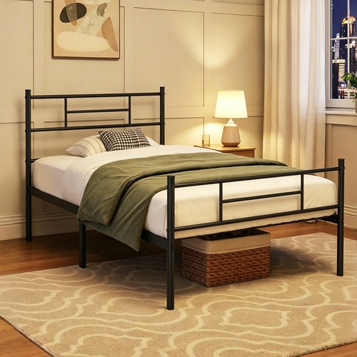 Metallbett mit matratze - metallbett, &