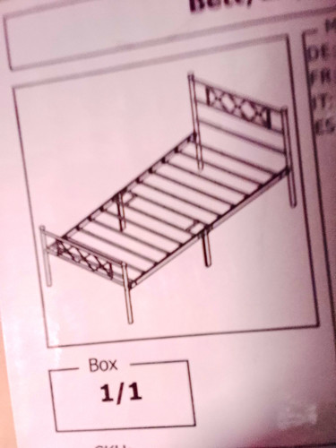 Metallbett bettrahmen 90x200 - bettrahmen,